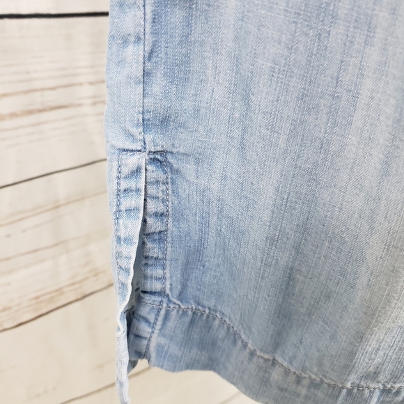 Cloth & Stone Chambray Denim off Shoulder Dress - Picture 4 of 8